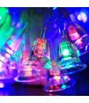 7m Bell Pendants Decoration String Lights, 30-LED Multi-Colored Light  (AC 220V / EU Plug)(Transparent)
