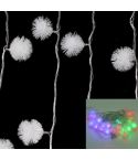 7m Snowball Pendants Pendants Decoration String Lights, 30-LED Multi-Colored Light  (AC 12-240V / EU Plug)(White)