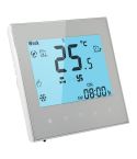 LCD Display Air Conditioning 2-Pipe Programmable Room Thermostat for Fan Coil Unit(White)