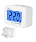 DM55-1 LCD AC Digital Voltage Meter Voltmeter, Measure Range: 110V-300V, EU Plug