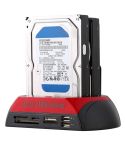 All in 1 Dual 2.5 inch/3.5 inch SATA/IDE HDD Dock Station with Card Reader & Hub