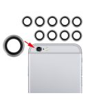 10 Pairs for iPhone 6 & 6s Rear Camera Lens with Bezel(Silver)