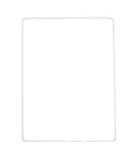 LCD Frame Front Housing Bezel Frame with Adhesive Sticker for iPad 2(White)