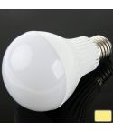 E27 7W Ball Steep Light Bulb, 25 LED SMD 2835, Warm White Light, AC 220V