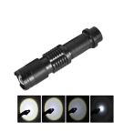 LT-HX XM-L T6 5-Modes White Light LED Flashlight, 2200 LM Mini Telescopic (Black)
