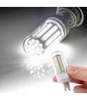 G9 8.0W Corn Light Lamp Bulb, 102 LED SMD 2835, White Light, AC 220V with Transparent Cover