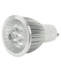 GU10 3W LED Spotlight Lamp Bulb, 3 LED, Adjustable Brightness, White Light, AC 220V