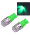 2 PCS T10 1.5W 60LM 1 LED Green COB LED Brake Light for Vehicles, DC12V(Green)