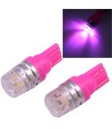 2 PCS T10 1.5W 60LM 1 LED Magenta COB LED Brake Light for Vehicles, DC12V(Magenta)