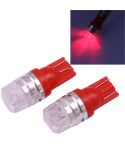 2 PCS T10 1.5W 60LM 1 LED Red COB LED Brake Light for Vehicles, DC12V(Red)
