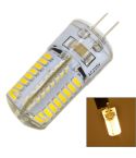 G4 4W 200LM  Silicone Corn Light Bulb, 64 LED SMD 3014, Warm White Light, AC 220V