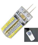 G4 4W 200LM  Silicone Corn Light Bulb, 64 LED SMD 3014, White Light, AC 220V