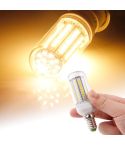 E14 8.0W 420LM Corn Light Lamp Bulb, 102 LED SMD 2835 Warm White Light, AC 220-240V, with Transparent Cover