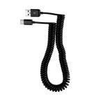 USB-C / Type-C 3.1 to USB 2.0 Spring Data Sync Charge Cable, Cable Length: 3m(Black)