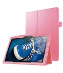Litchi Texture Horizontal Flip Solid Color Leather Case with Holder for Lenovo TAB 2 A10-30 X30F & TAB 2 A10-70F, 10.1 inch(Pink)