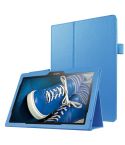 Litchi Texture Horizontal Flip Solid Color Leather Case with Holder for Lenovo TAB 2 A10-30 X30F & TAB 2 A10-70F, 10.1 inch(Blue)