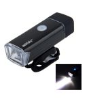 MC-QD001 180 Lumens USB Rechargeable LED Bright Aluminum Light with Handlebar Mount(Black)