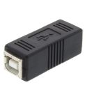 USB 2.0 Printer BF to BF Extension Adapter(Black)