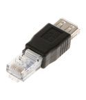 RJ45 Male to USB AF Adapter(Black)