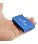 6gb/s mSATA Solid State Disk SSD to USB 3.0 Hard Disk Case(Blue)
