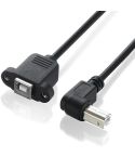 USB 2.0 Type-B Male to Female Printer / Scanner Extension Cable for HP, Dell, Epson, Length: 50cm(Black)