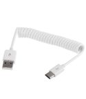 USB 2.0 to USB 3.0 Type C Retractable Charging / Data Cable(White)