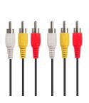 Good Quality Audio Video Stereo RCA AV Cable, Length: 1.5m