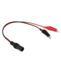 5.5 x 2.1mm Female Power Plug Alligator Clip Test Lead Cable
