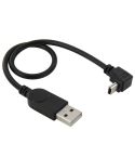 90 Degree Mini USB Male to USB 2.0 AM USB Adapter Cable, Length: 29cm