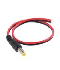 100 PCS 5.5 x 2.1mm DC Power Male Barrel Connector Adaptor for LED Light Controller, Length: 30cm
