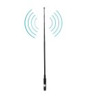 RH660S Dual Band 144/430MHz High Gain SMA-F Telescopic Handheld Radio Antenna for Walkie Talkie, Antenna Length: 108.5cm