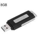 USB Voice Recorder + 8GB USB Flash Disk(Black)