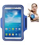 PU Sports Armband Case with Earphone Hole for Galaxy Mega 6.3 / i9200, Below 6.3 inch Phones(Blue)