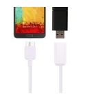 21cm Micro USB 3.0 Male to USB 2.0 Female OTG Converter Adapter Cable(White)