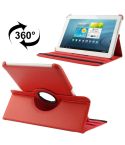 360 Degree Rotatable Litchi Texture Leather Case with Holder for Galaxy Tab 2 (10.1) / P5100(Red)