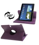 360 Degree Rotatable Litchi Texture Leather Case with 2-angle Viewing Holder for Galaxy Note 10.1 (2014 Edition) / P600, Purple(Purple)