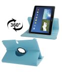 360 Degree Rotatable Litchi Texture Leather Case with 2-angle Viewing Holder for Galaxy Note 10.1 (2014 Edition) / P600, Baby Blue(Baby Blue)