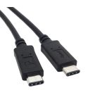 1m USB 3.1 Type C Male Connector to Male Extension Data Cable, For Tablet & Mobile Phone & Hard Disk Drive(Black)