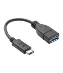 20cm USB 3.1 Type C Male to USB 3.0 Type A Female OTG Data Cable, For Nokia N1 / Macbook 12(Black)