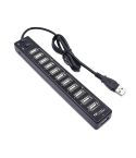 12-Port USB 2.0 HUB,Suitable for Notebook / Netbook(Black)