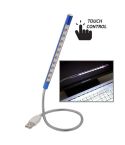 Portable Touch Switch  USB LED Light, 10-LED, 1W, White Light(Blue)