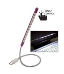 Portable Touch Switch  USB LED Light, 10-LED, 1W, White Light(Purple)