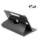 ENKAY 10 inch Tablets Leather Case Crazy Horse Texture 360 Degrees Rotation Protective Case Shell with Holder for Asus ZenPad 10 Z300C, Huawei MediaPad M2 10.0-A01W, Cube IWORK10(Black)
