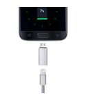 8 Pin Female to Micro USB Male Metal Shell Adapter, For Samsung / Huawei / Xiaomi / Meizu / LG / HTC and Other Smartphones(Silver)