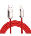 1m 2A USB-C / Type-C to USB 2.0 Data Sync Quick Charger Cable(Red)