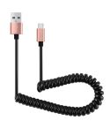 30cm to 100cm High Speed Spring Style Micro USB to USB 2.0 Flexible Elastic Spring Coiled Cable USB Data Sync Cable , For Galaxy, Huawei, Xiaomi, LG, HTC, Sony and Other Smart Phones(Rose Gold)