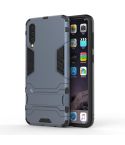 Shockproof PC + TPU Case for Galaxy A50, with Holder (Navy Blue)