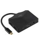 V178B USB-C / Type-C to USB 3.0 x 3 + USB-C / Type-C + HDMI + Audio Port + SD / TF Card Reader Multi-function HUB Adapter
