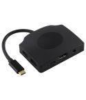 V178A USB-C / Type-C to USB 3.0 x 3 + USB-C / Type-C + HDMI + Audio Port + SD / TF Card Reader Multi-function HUB Adapter