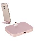 USB-C / Type-C Aluminum Alloy Desktop Station Dock Charger(Pink)